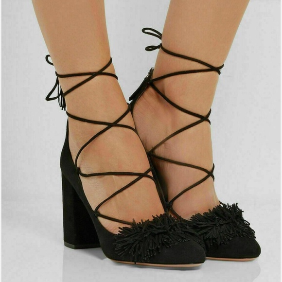 Aquazzura Suede Pump - Picture 1 of 9